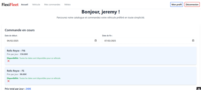 Interface de gestion